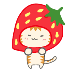 [LINEスタンプ] カナリア猫の果物・野菜シリーズ