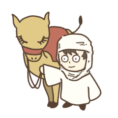 [LINEスタンプ] さばくの少年