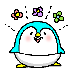 [LINEスタンプ] パンツをはいたペンギン