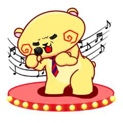 [LINEスタンプ] 働くクマ吉さん