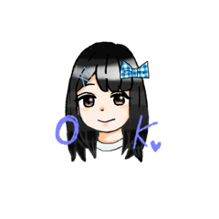 [LINEスタンプ] りぼんのあのこ。