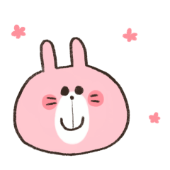 [LINEスタンプ] にこにこうさぎのスタンプ