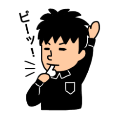 [LINEスタンプ] フットサル審判 ①【フットサルスタンプ】