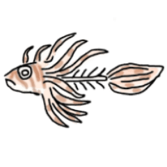 [LINEスタンプ] 骨になったお魚たち