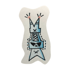 [LINEスタンプ] 鉄塔うさぎ