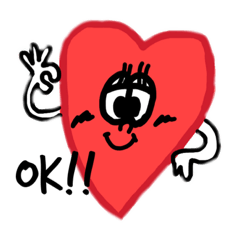 [LINEスタンプ] 可愛いいHeartちゃんの可愛いいスタンプ！！